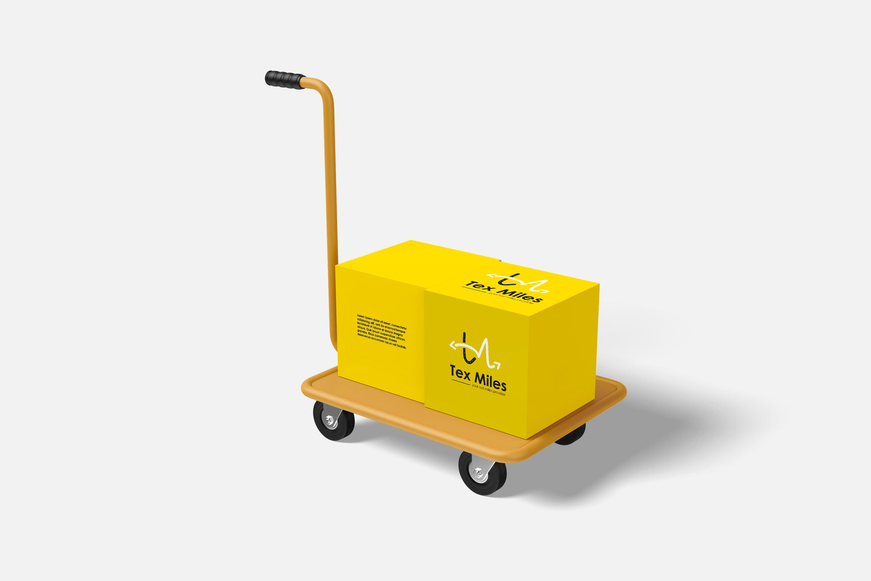 Tex Miles delivery truck providing logistics services in Senegal